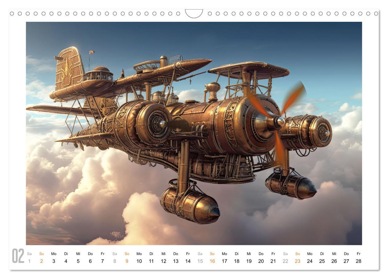 Bild: 9783383899713 | Steampunk Luftfahrt (Wandkalender 2025 DIN A3 quer), CALVENDO...