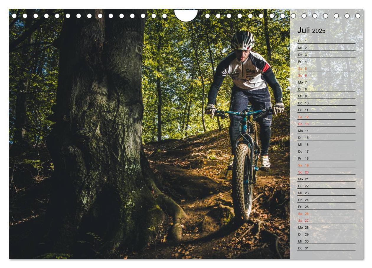 Bild: 9783435534562 | Mountainbike Action (Wandkalender 2025 DIN A4 quer), CALVENDO...