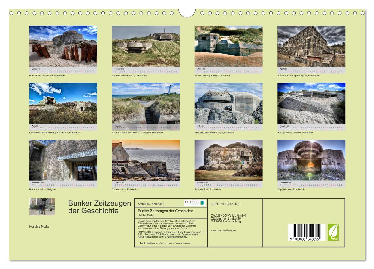 Bild: 9783435645695 | Bunker Zeitzeugen der Geschichte (Wandkalender 2025 DIN A3 quer),...