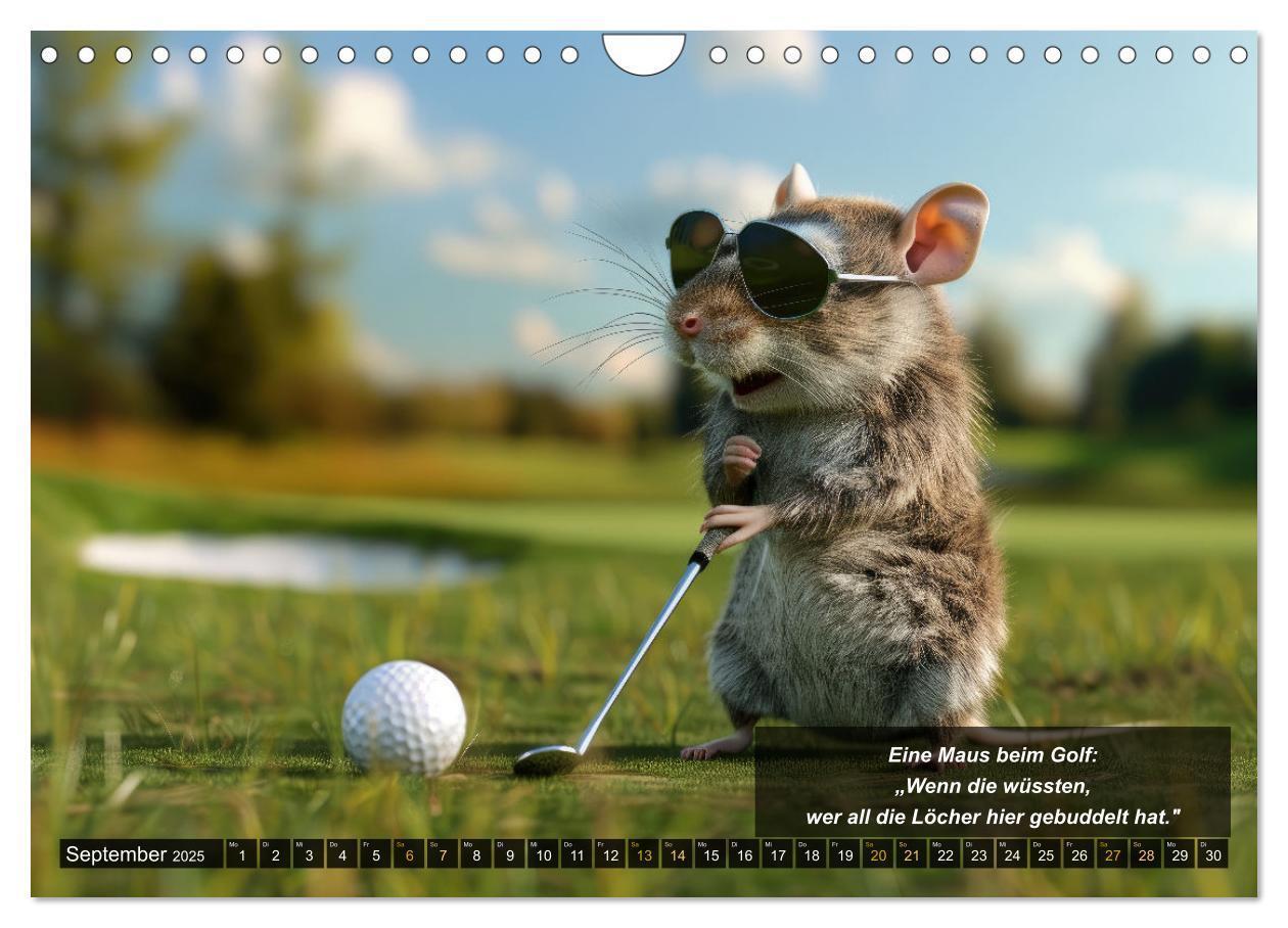 Bild: 9783457155486 | Der tierisch lustige Golfkalender (Wandkalender 2025 DIN A4 quer),...