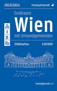 Cover: 9783707921946 | Wien Großraum, Städteatlas 1:20.000, 2023/2024, freytag &amp; berndt