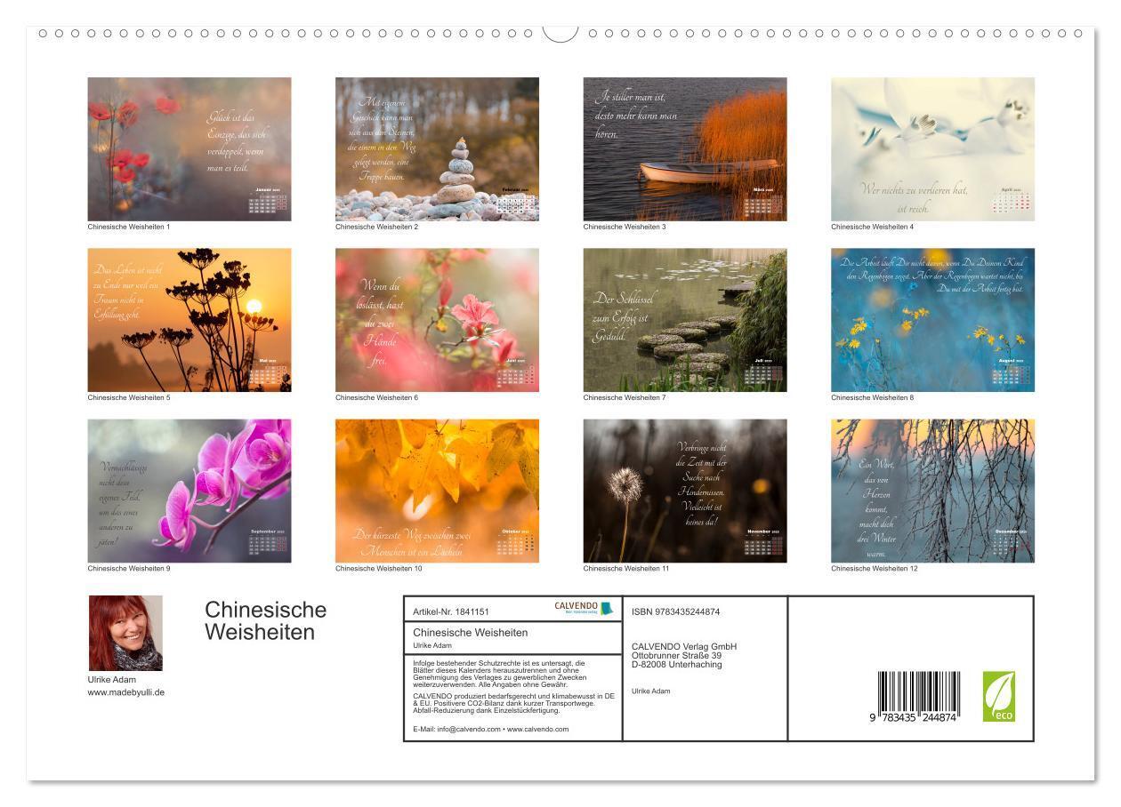 Bild: 9783435244874 | Chinesische Weisheiten (hochwertiger Premium Wandkalender 2025 DIN...