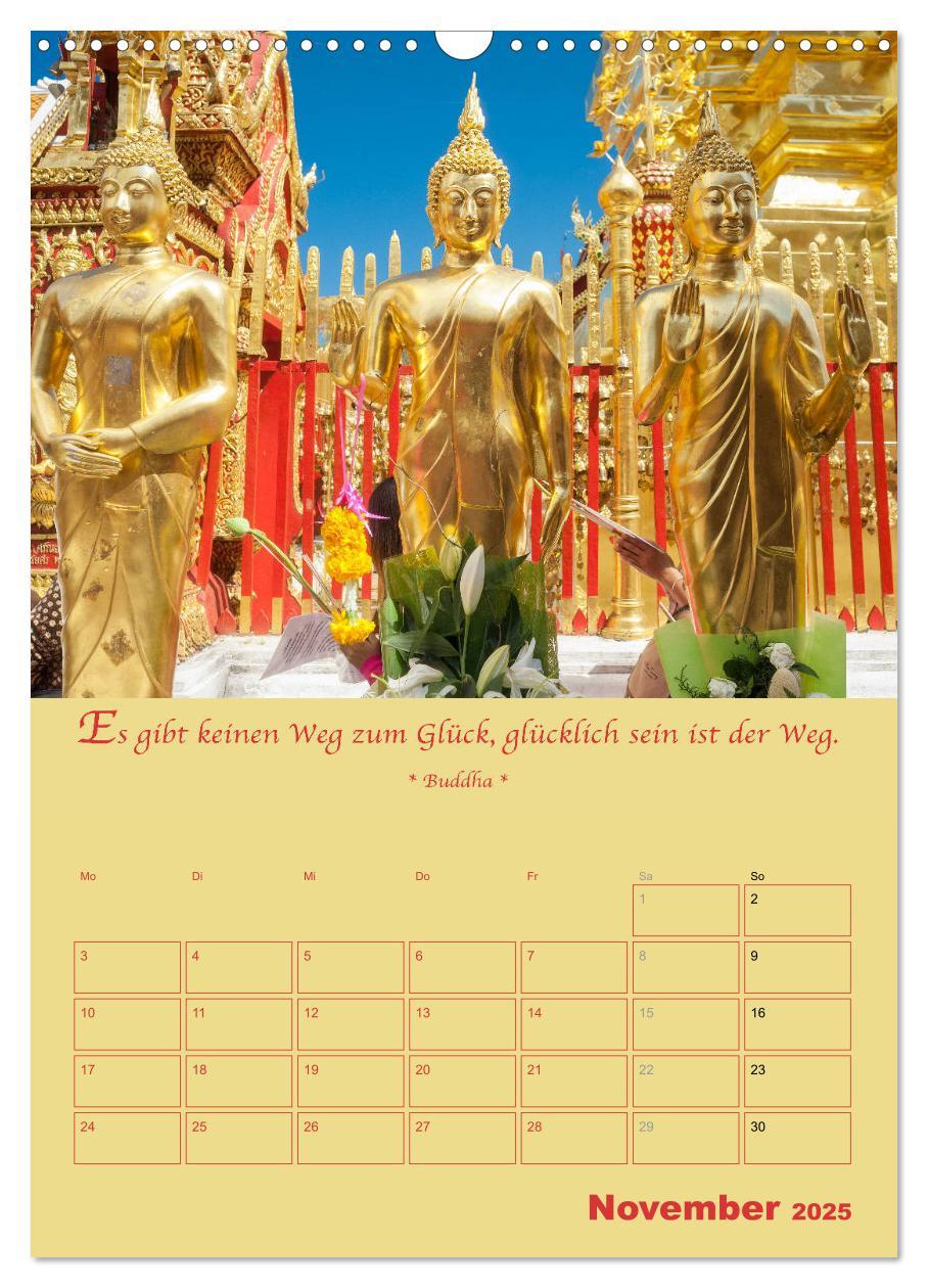 Bild: 9783435928125 | BUDDHA IN GOLD - Mit buddhistischen Sprüchen (Wandkalender 2025 DIN...