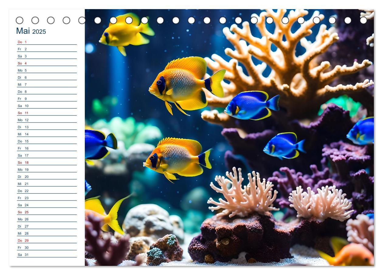 Bild: 9783457144886 | Aquarienzauber - Bunte KI Unterwasserwelten (Tischkalender 2025 DIN...