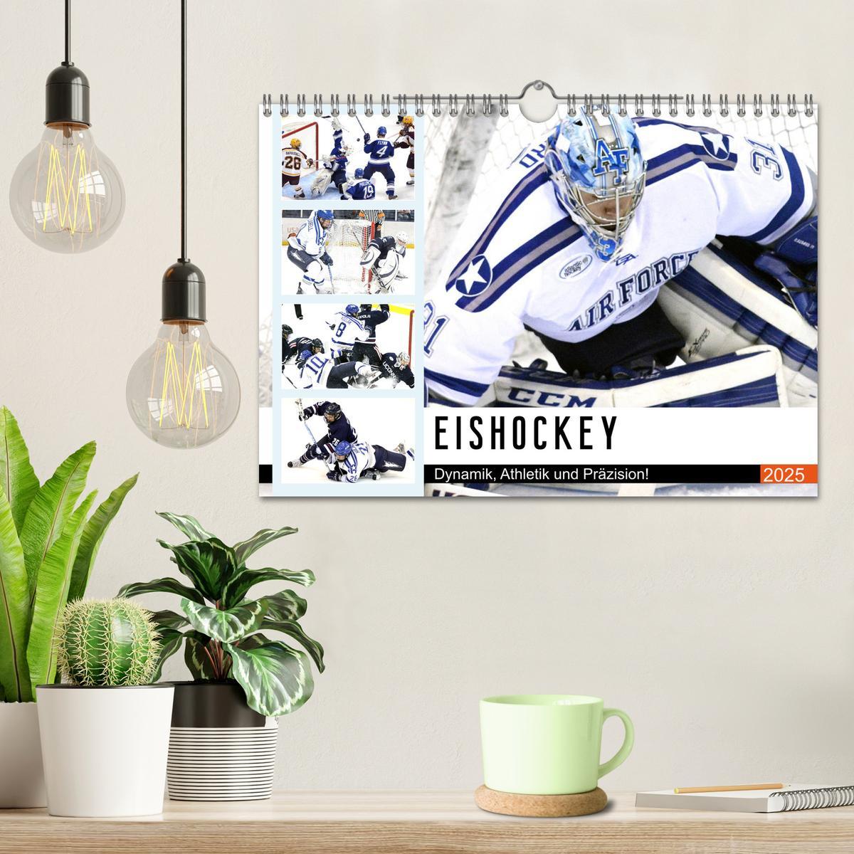 Bild: 9783435180462 | Eishockey. Dynamik, Athletik und Präzision! (Wandkalender 2025 DIN...