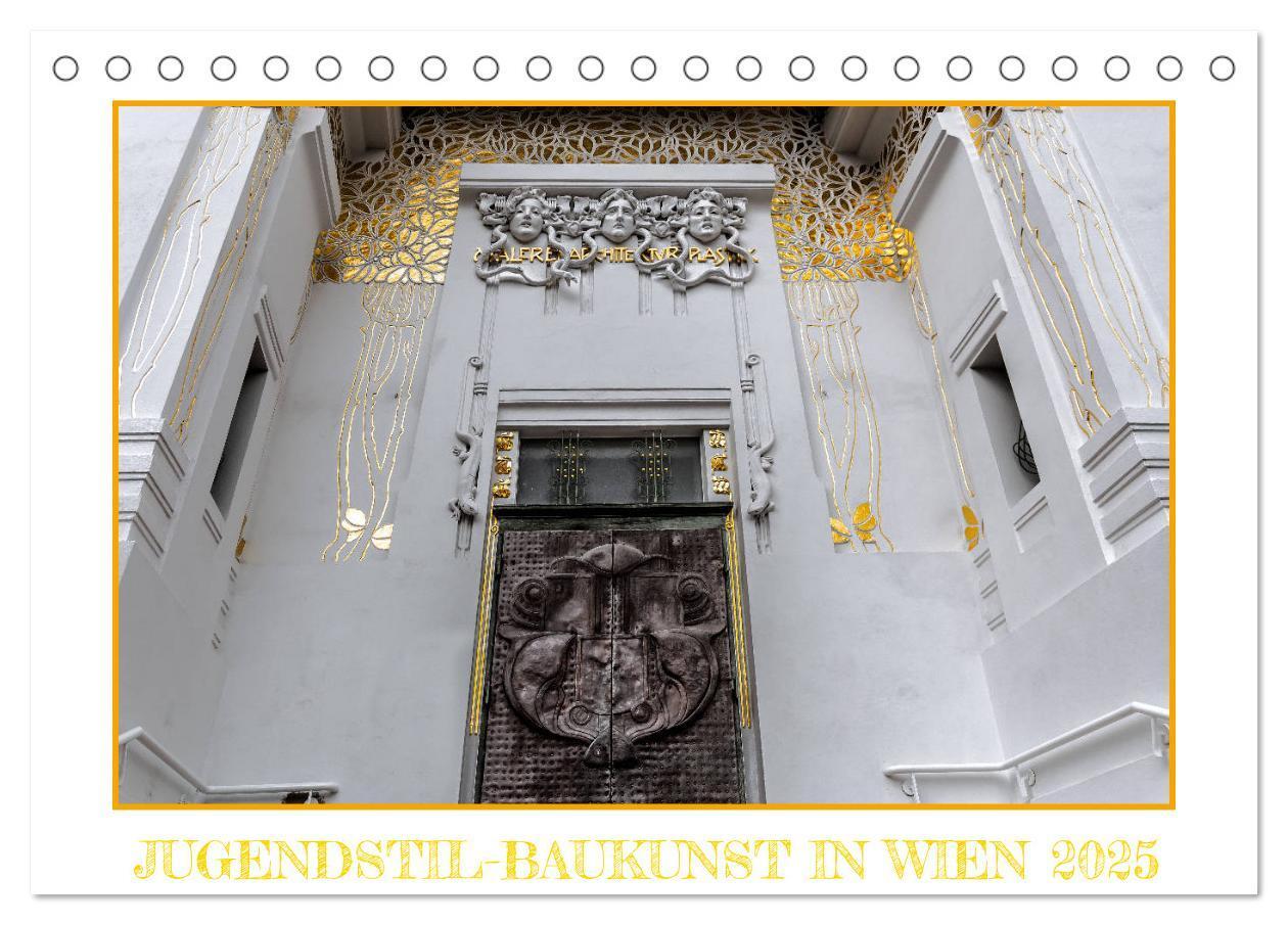 Cover: 9783435304011 | Jugendstil-Baukunst in Wien (Tischkalender 2025 DIN A5 quer),...