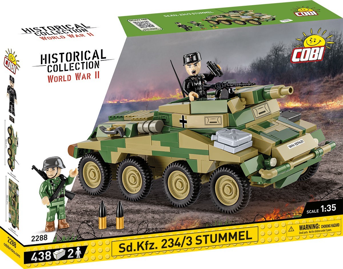 Cover: 5902251022884 | COBI Historical Collection 2288 - Sd. Kfz. 234/3 Stummel, WWII,...