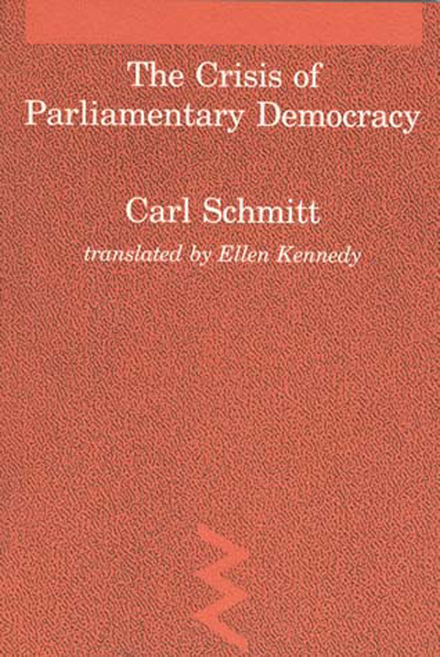 Cover: 9780262691260 | The Crisis of Parliamentary Democracy | Carl Schmitt | Taschenbuch