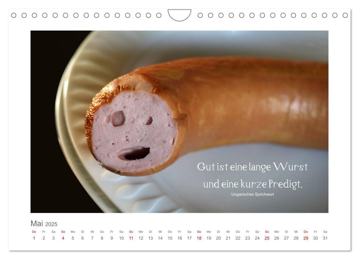 Bild: 9783435290369 | FunnyFood (Wandkalender 2025 DIN A4 quer), CALVENDO Monatskalender