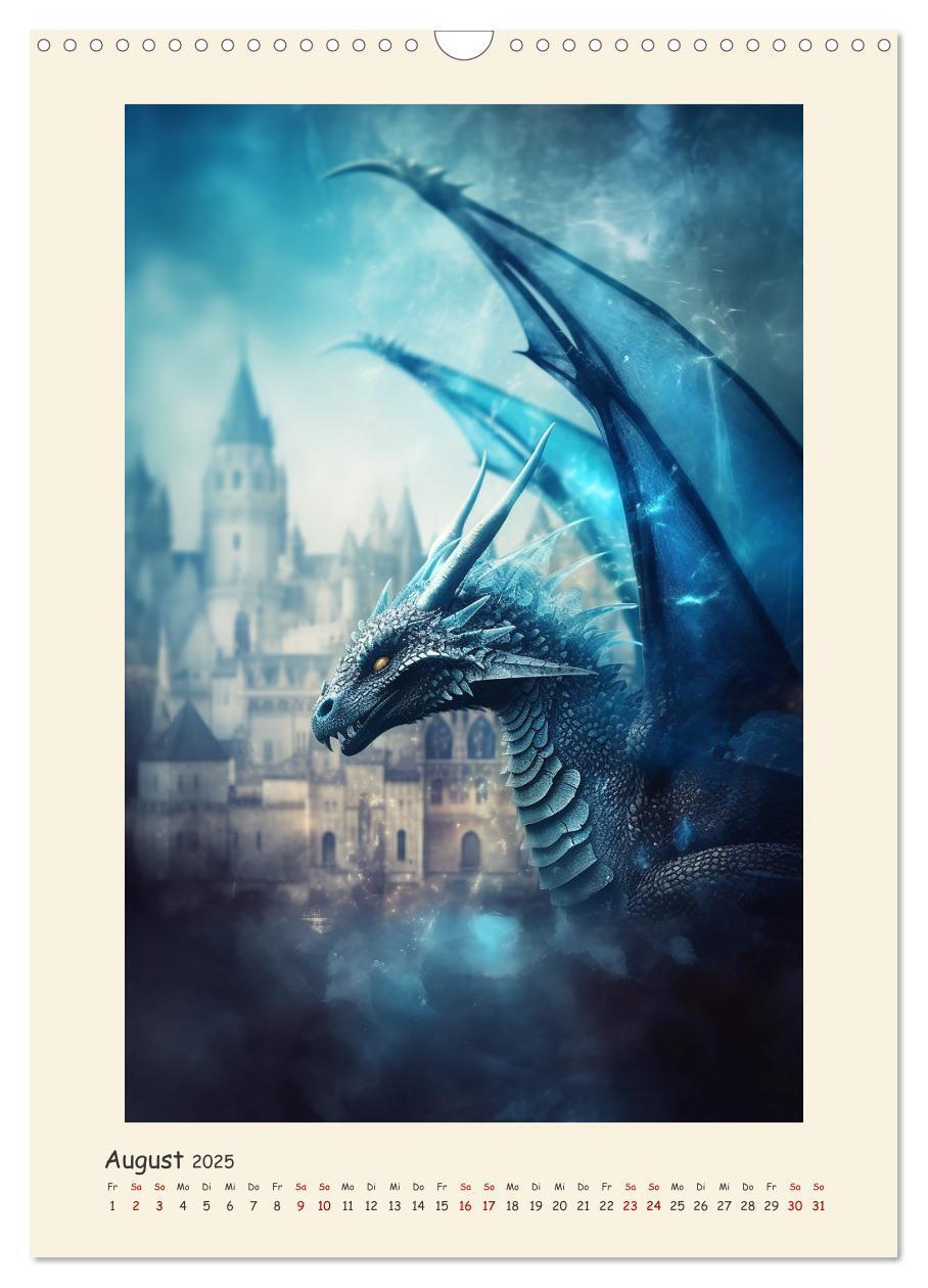 Bild: 9783435857432 | Malerische Drachen (Wandkalender 2025 DIN A3 hoch), CALVENDO...