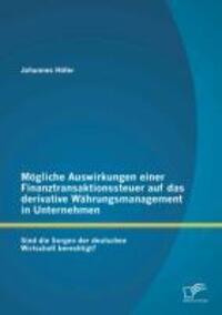 Cover: 9783842895898 | Mögliche Auswirkungen einer Finanztransaktionssteuer auf das...