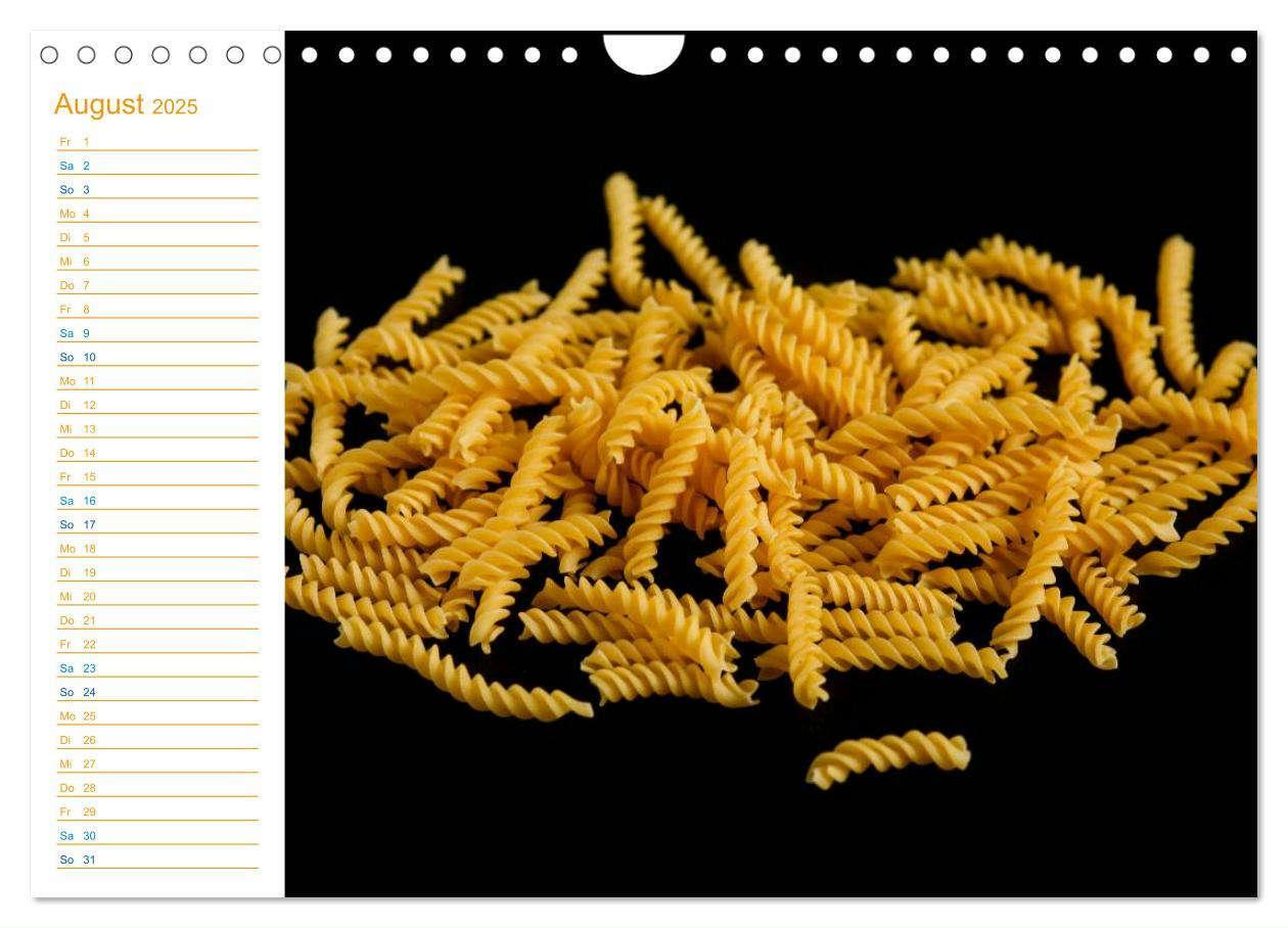 Bild: 9783435532414 | Pasta (Wandkalender 2025 DIN A4 quer), CALVENDO Monatskalender | Jäger