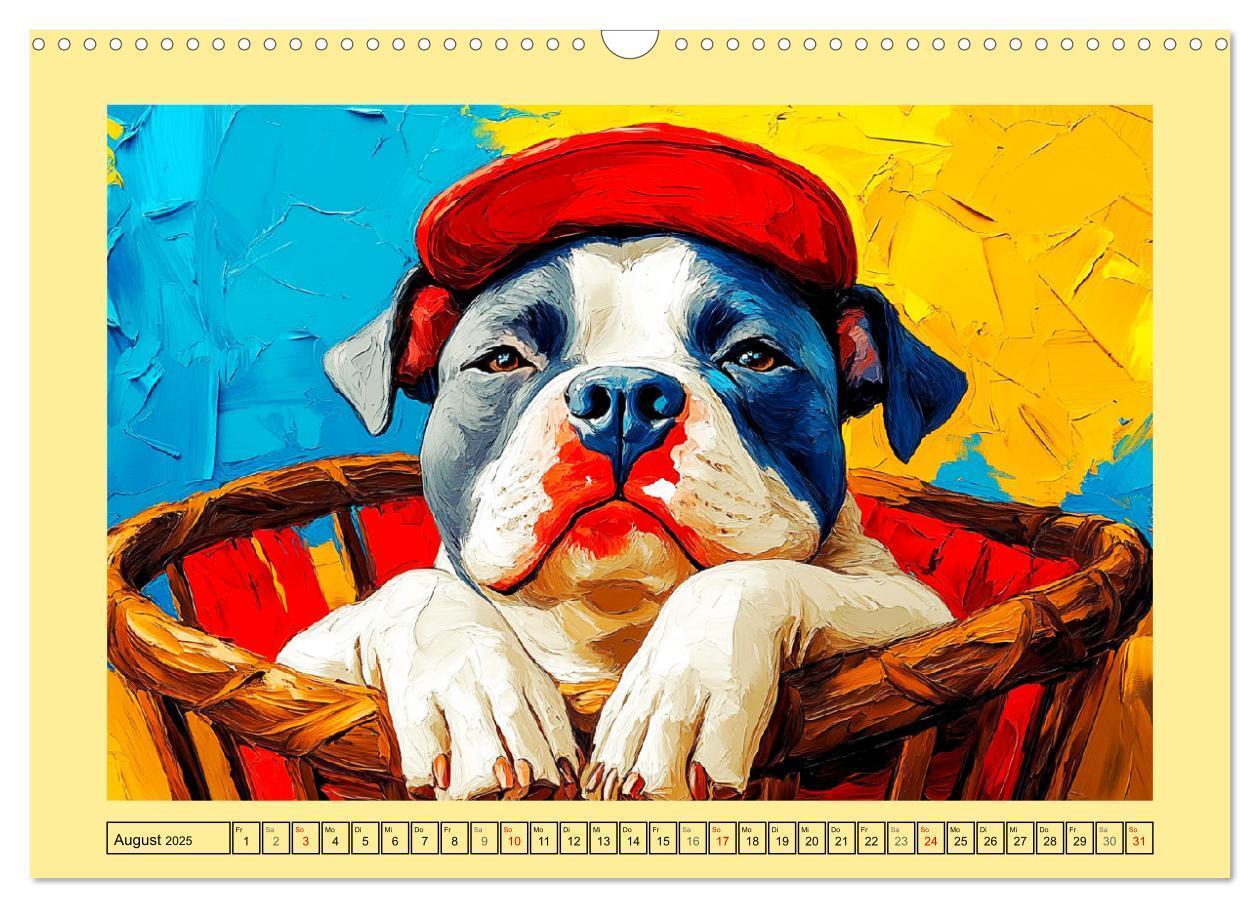 Bild: 9783457202593 | Pit Bulls und Familie. Bunte Bull Breed Schönheiten (Wandkalender...