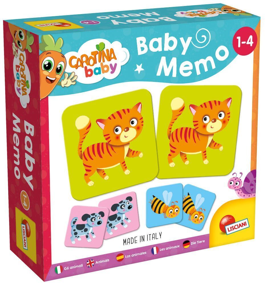 Cover: 8008324080045 | CAROTINA BABY MEMO Tiere | Spiel | Kartonschachtel | 80045 | Deutsch