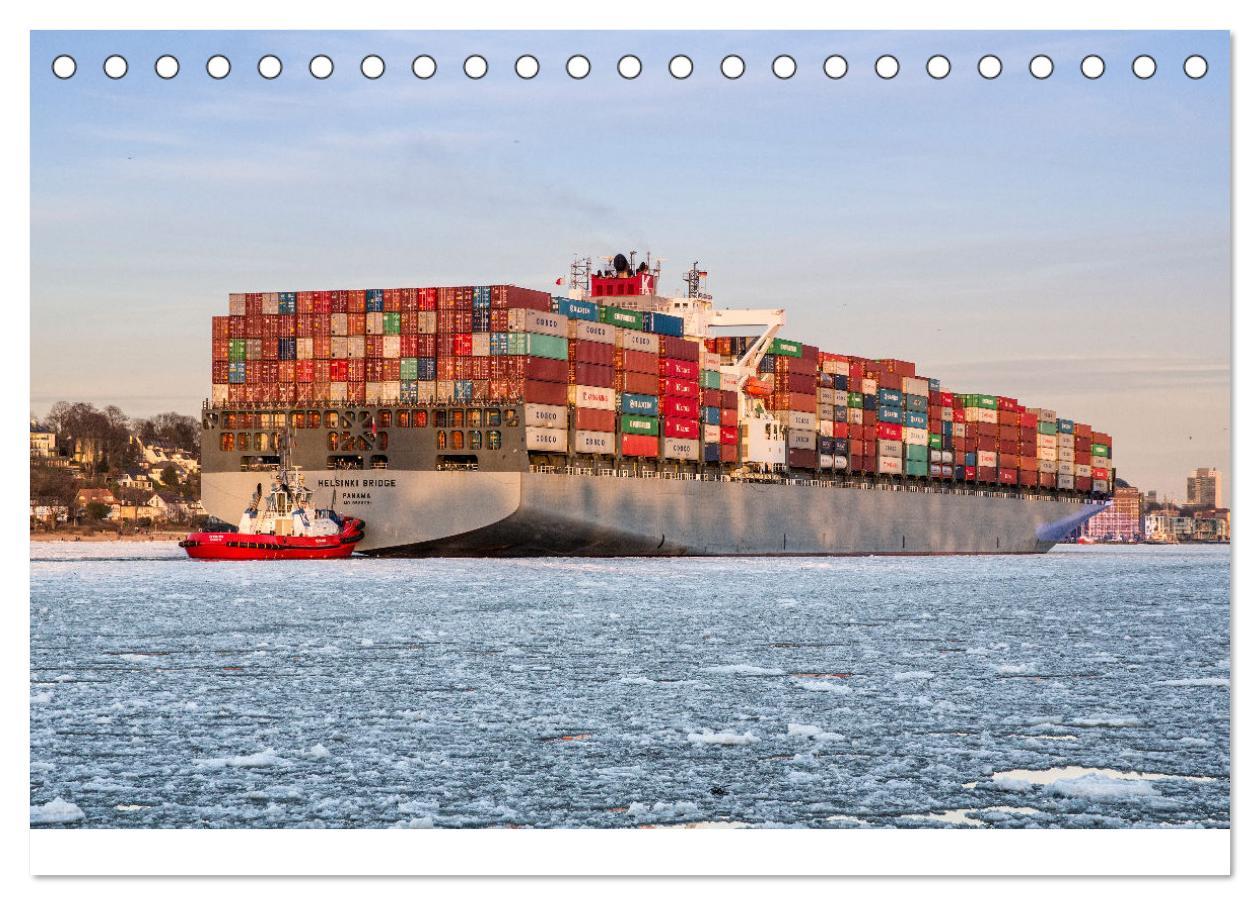 Bild: 9783383760266 | Schiffe gucken im Hamburger Hafen (Tischkalender 2025 DIN A5 quer),...