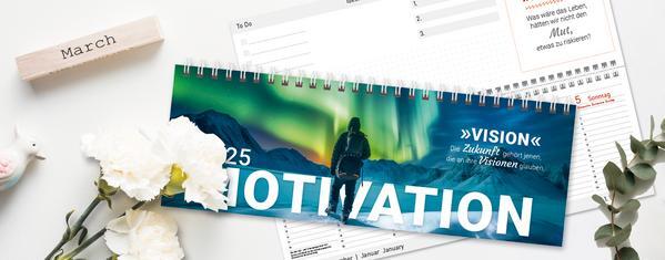 Bild: 9783731882121 | Tischkalender quer Motivation 2025 | Verlag Korsch | Kalender | 128 S.