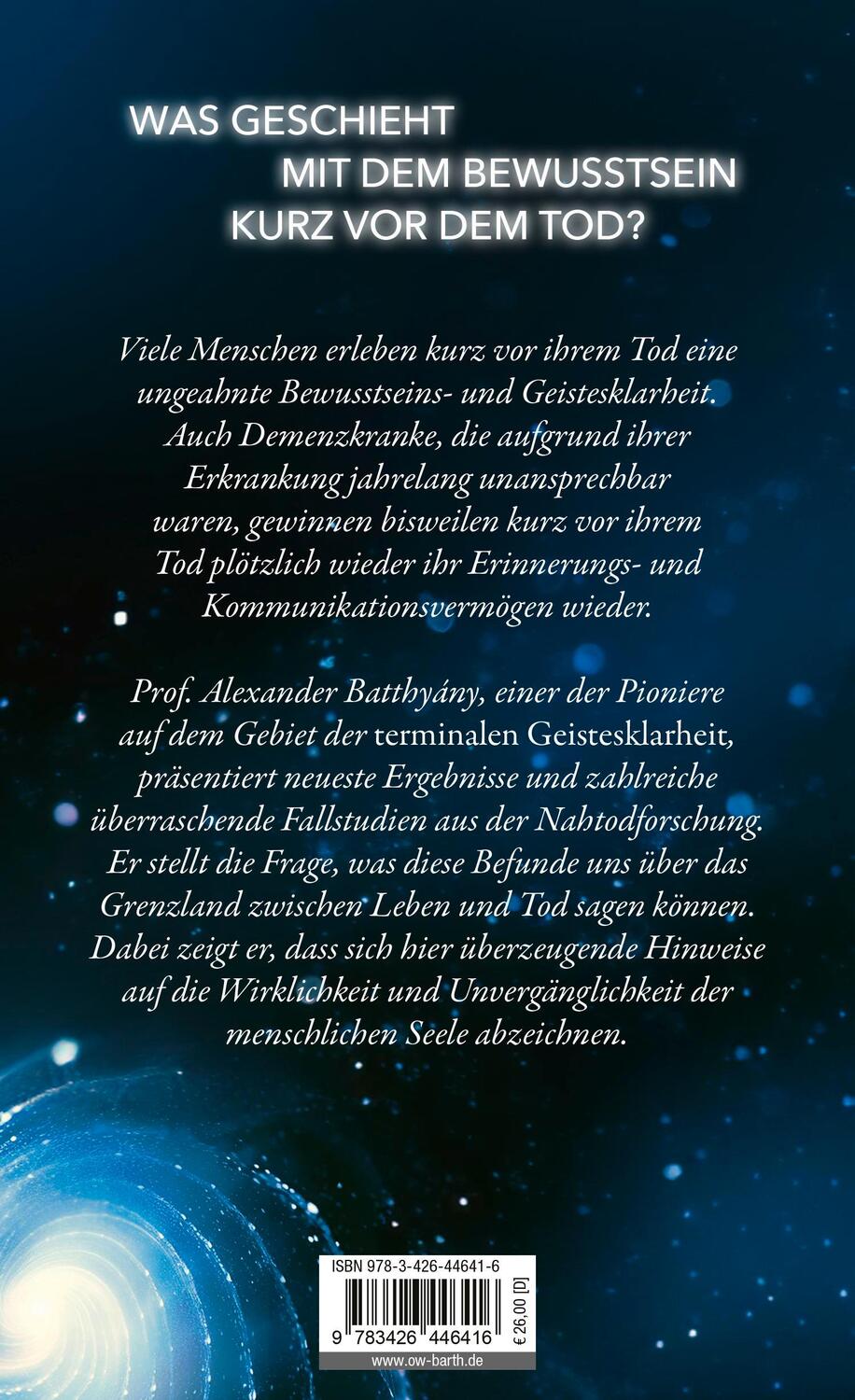 Rückseite: 9783426446416 | Das Licht der letzten Tage | Alexander Batthyány | Buch | 288 S.