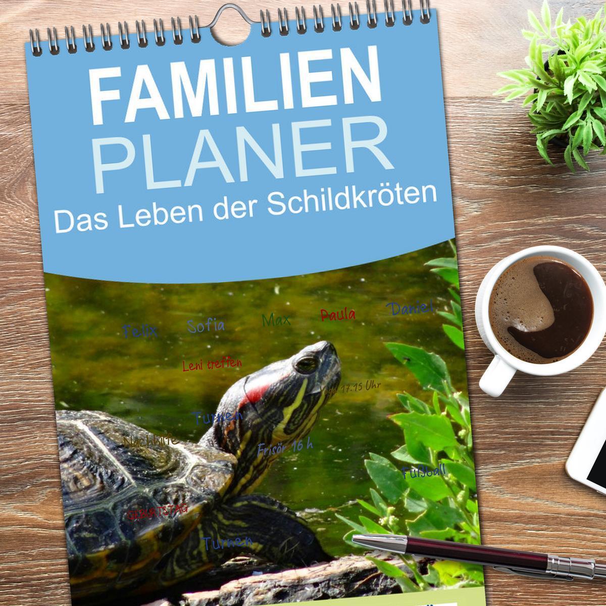 Bild: 9783457119808 | Familienplaner 2025 - Das Leben der Schildkröten mit 5 Spalten...