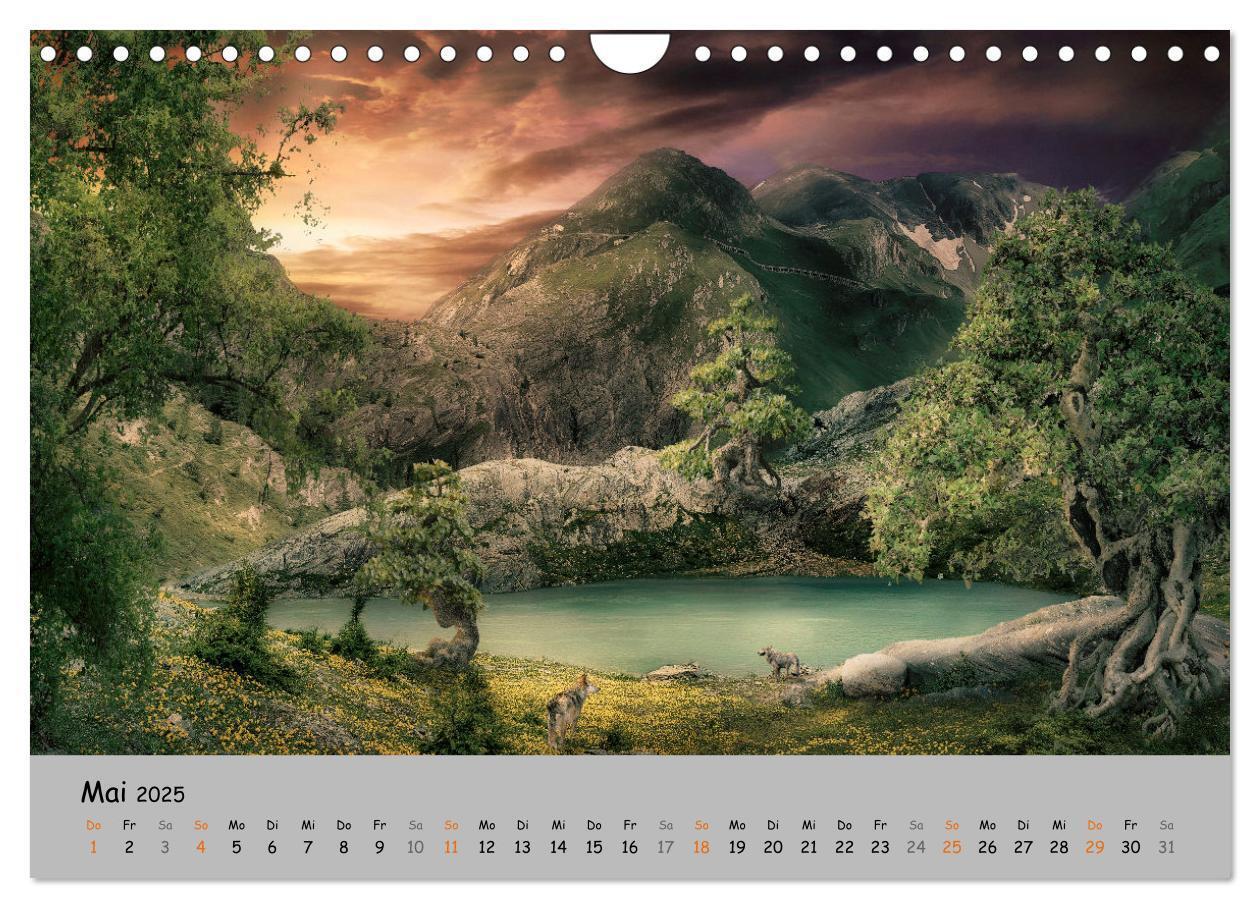 Bild: 9783435080076 | Der lange Weg der Wölfe (Wandkalender 2025 DIN A4 quer), CALVENDO...