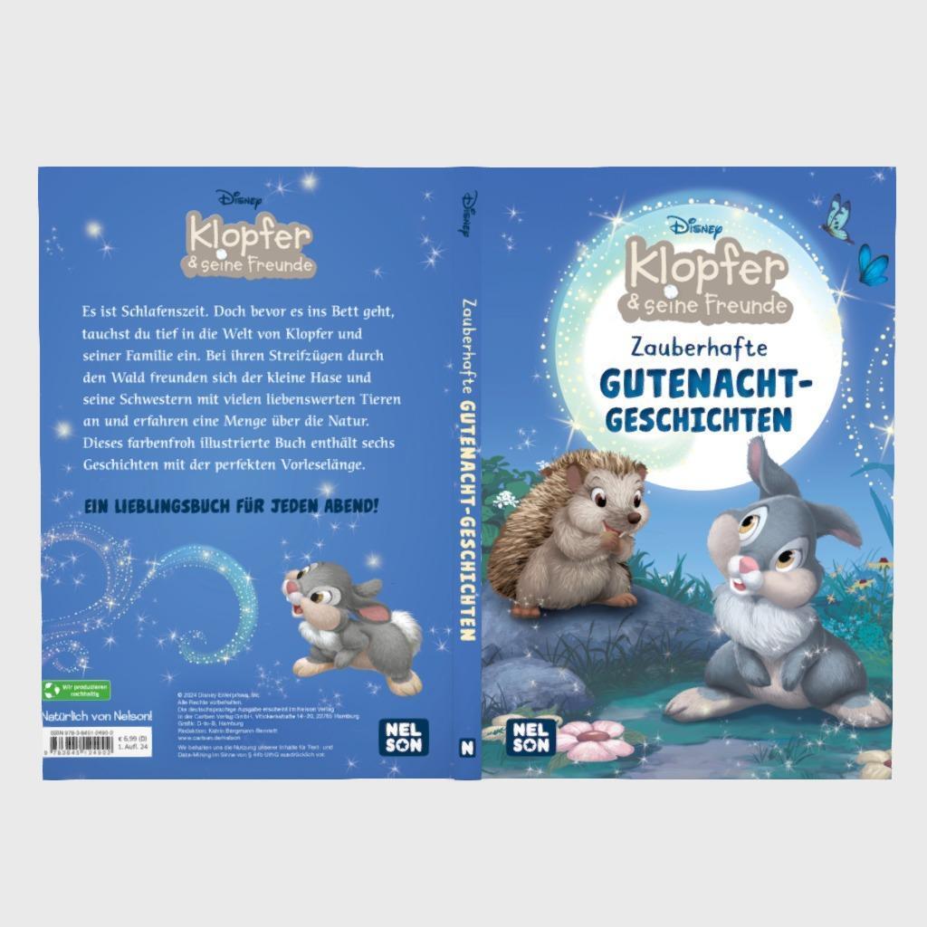 Bild: 9783845124902 | Disney Vorlesebuch: Klopfer: Zauberhafte Gutenacht-Geschichten | Buch