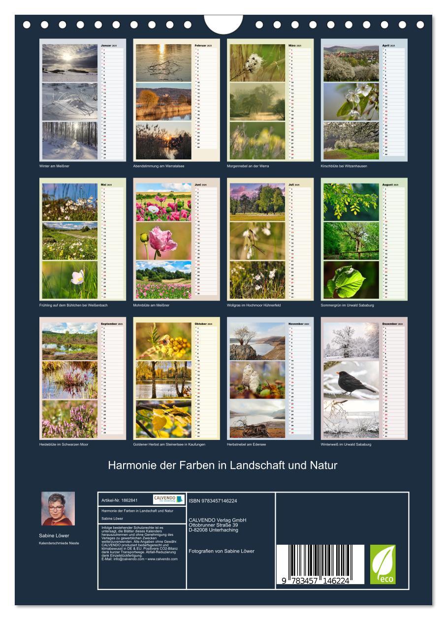 Bild: 9783457146224 | Harmonie der Farben in Landschaft und Natur (Wandkalender 2025 DIN...