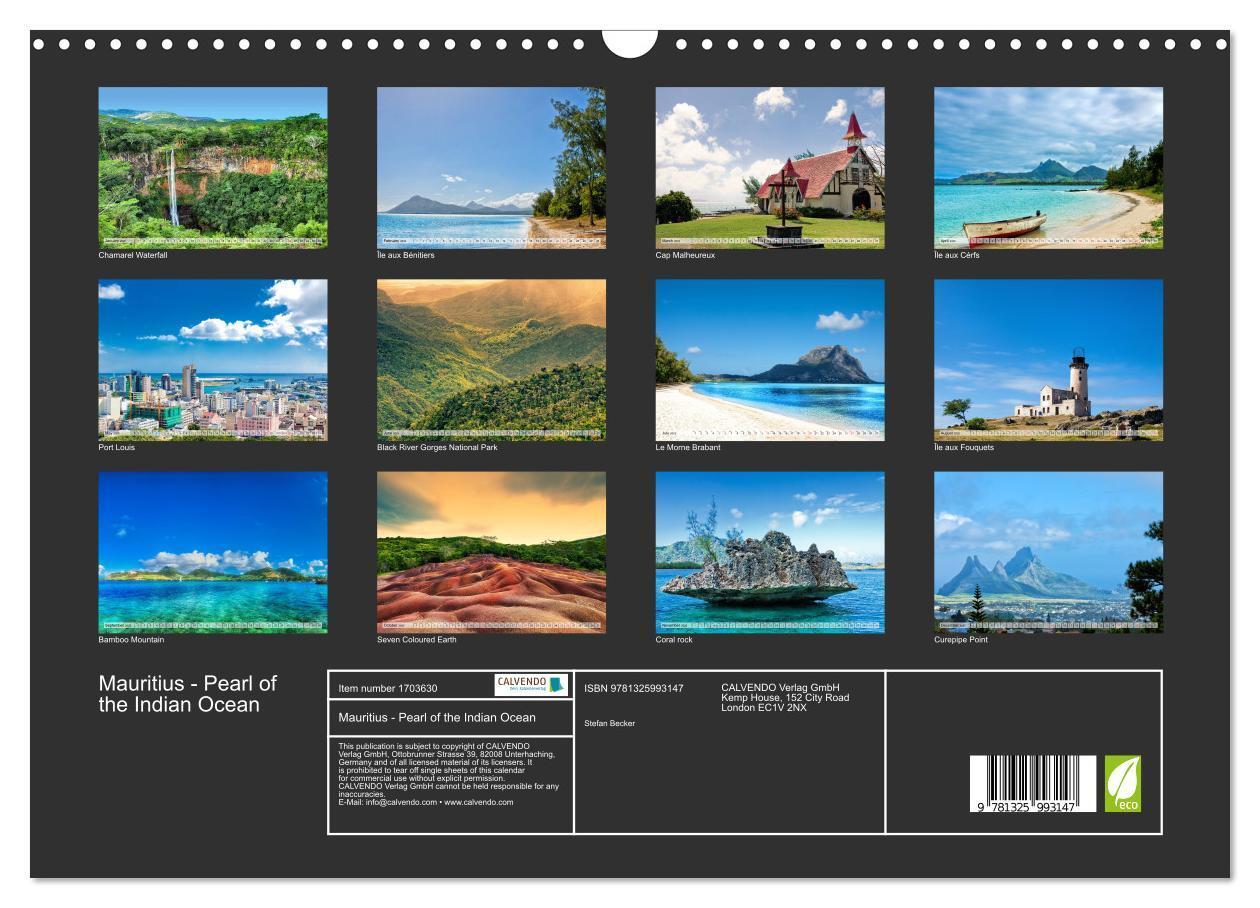 Bild: 9781325993147 | Mauritius - Pearl of the Indian Ocean (Wall Calendar 2025 DIN A3...