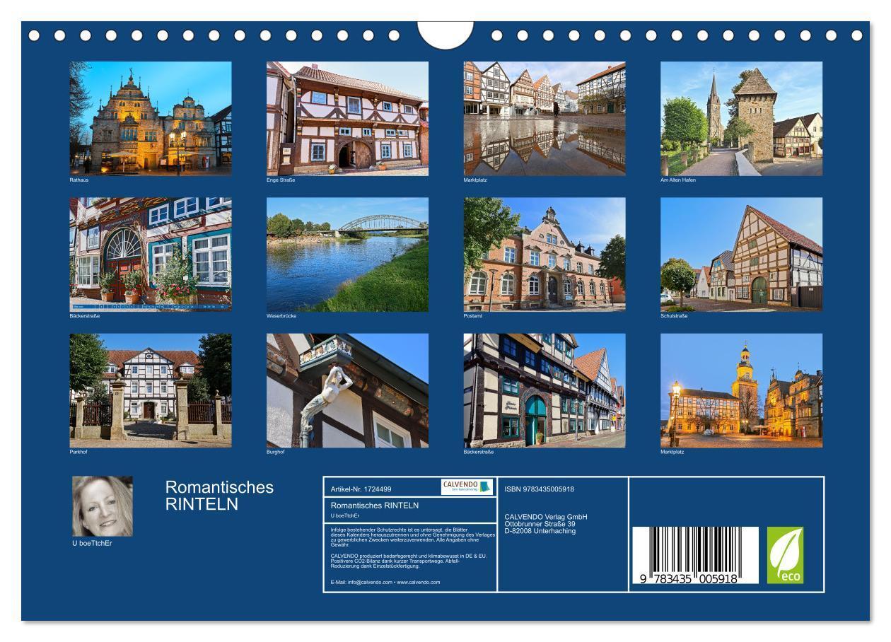 Bild: 9783435005918 | Romantisches RINTELN (Wandkalender 2025 DIN A4 quer), CALVENDO...