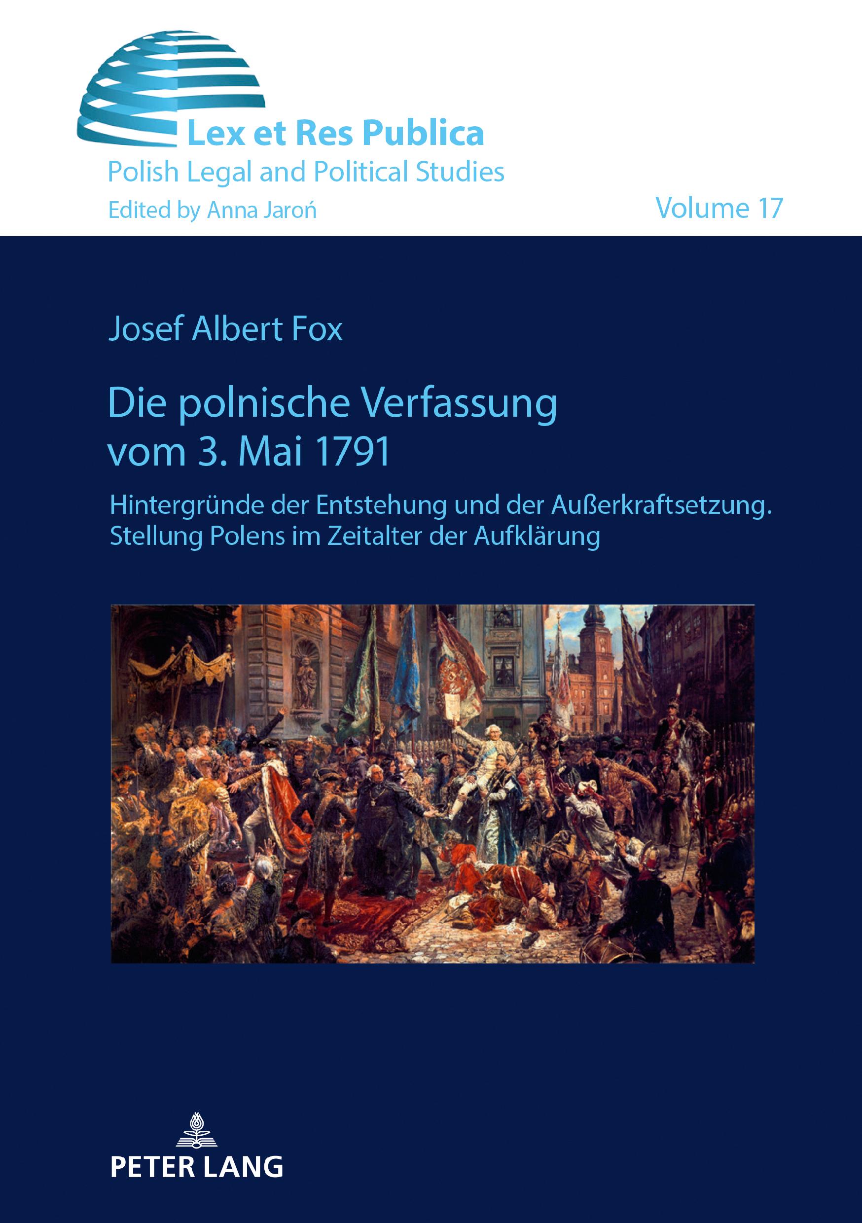 Cover: 9783631678459 | Die polnische Verfassung vom 3. Mai 1791 | Josef Fox | Buch | Deutsch