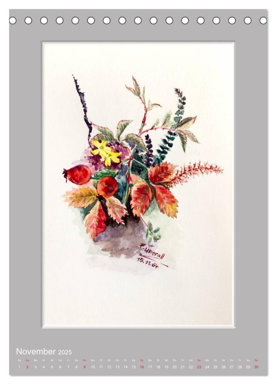 Bild: 9783457008317 | Alpenblumen Aquarelle aus Tirol (Tischkalender 2025 DIN A5 hoch),...