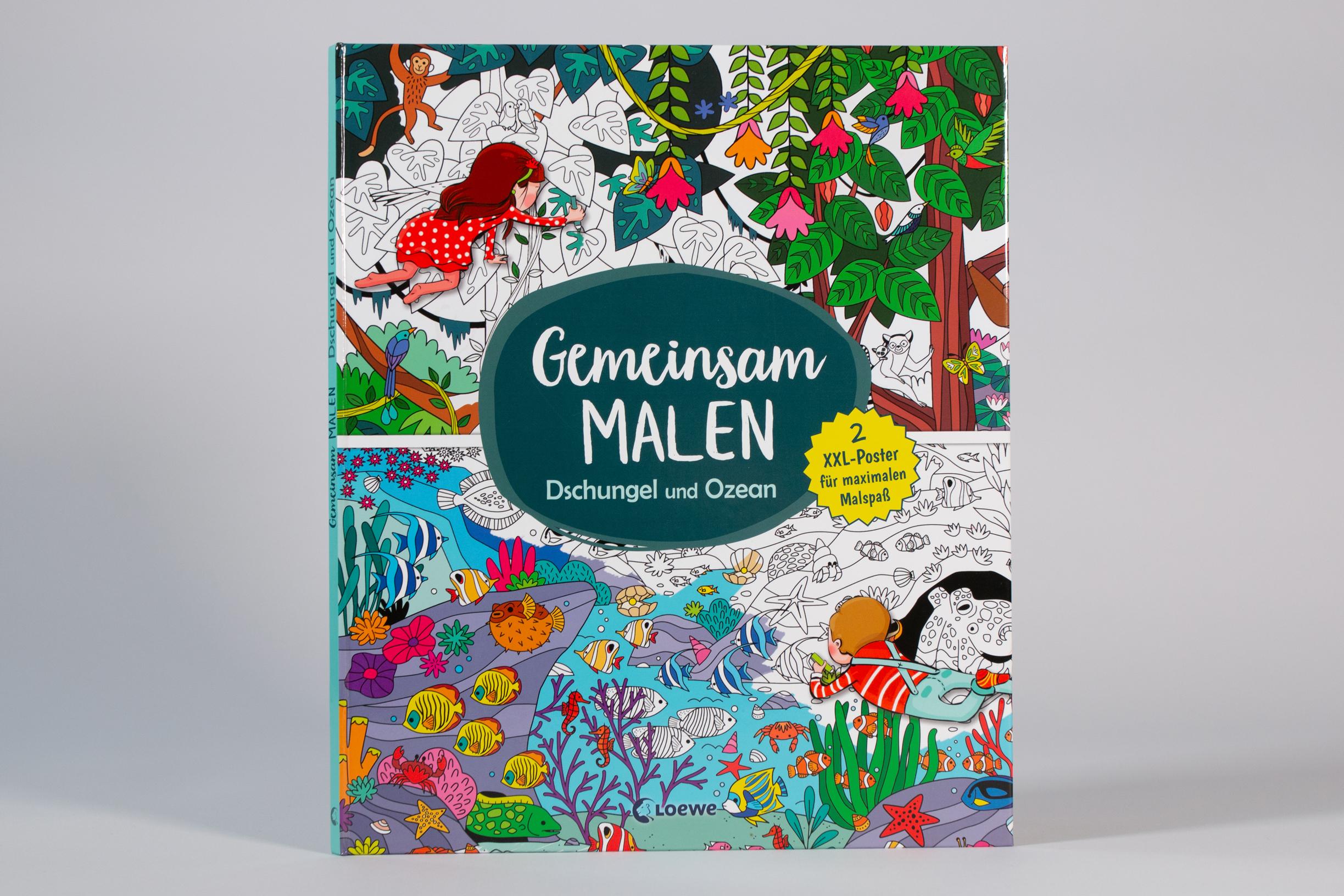 Bild: 9783743218567 | Gemeinsam malen - Dschungel und Ozean | Loewe Kreativ | Buch | Deutsch