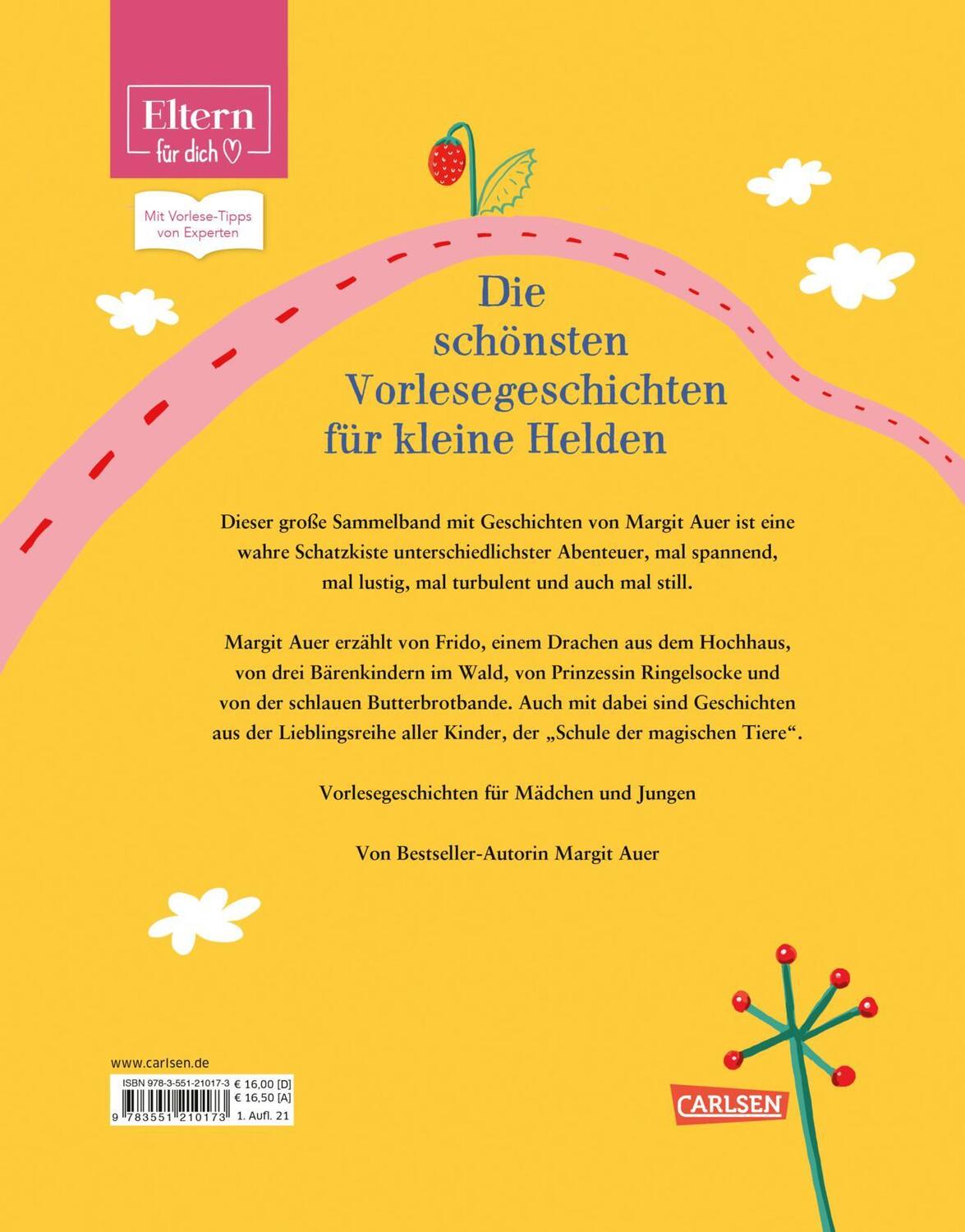 Rückseite: 9783551210173 | Das große Vorlesebuch für kleine Helden (ELTERN-Vorlesebuch) | Auer