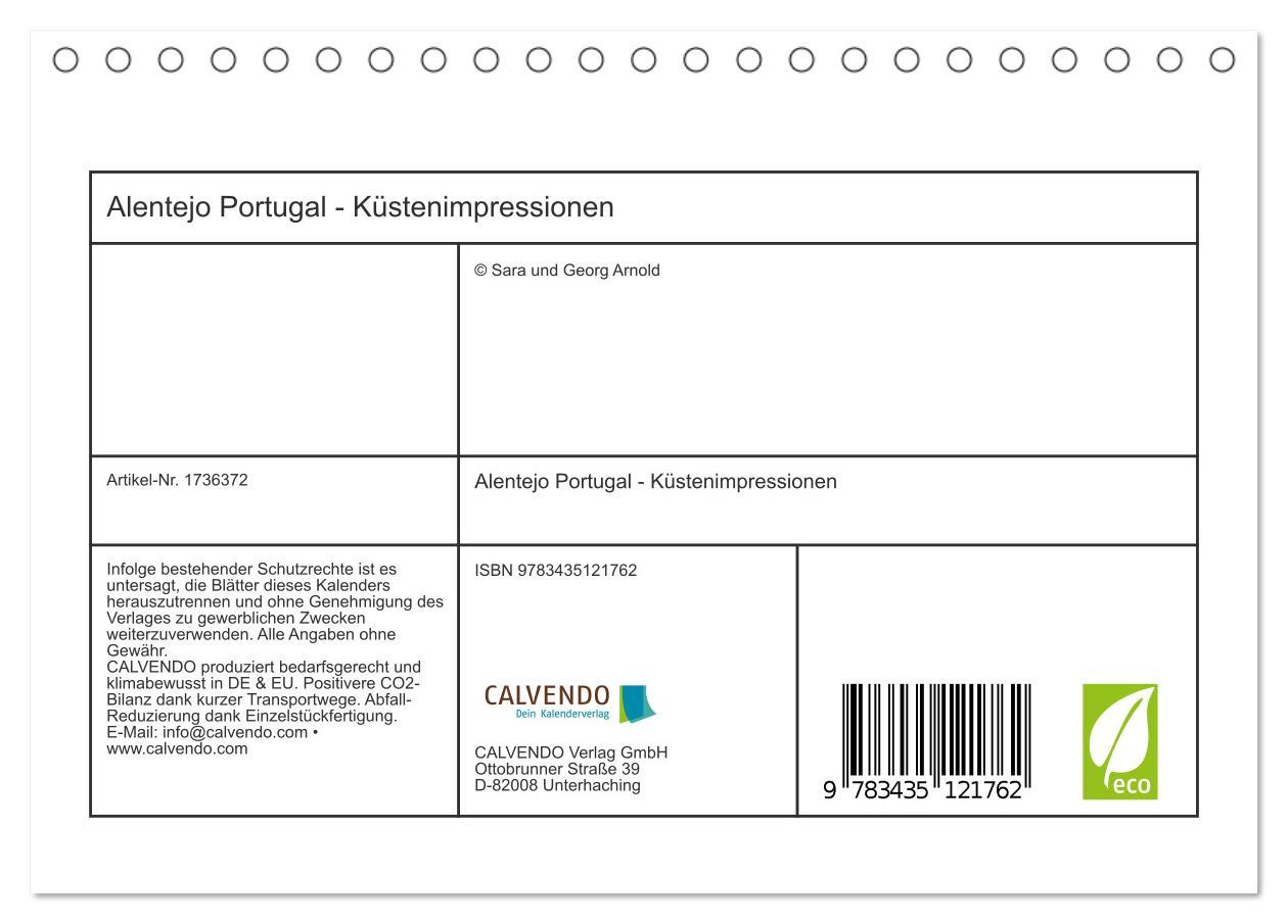 Bild: 9783435121762 | Alentejo Portugal - Küstenimpressionen (Tischkalender 2025 DIN A5...