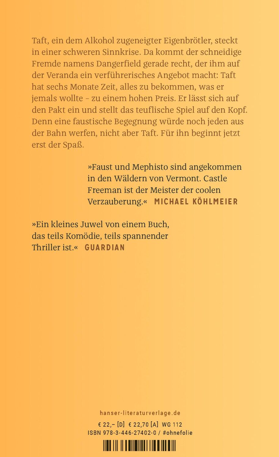 Bild: 9783446274020 | Ein Mann mit vielen Talenten | Roman | Castle Freeman | Buch | 175 S.