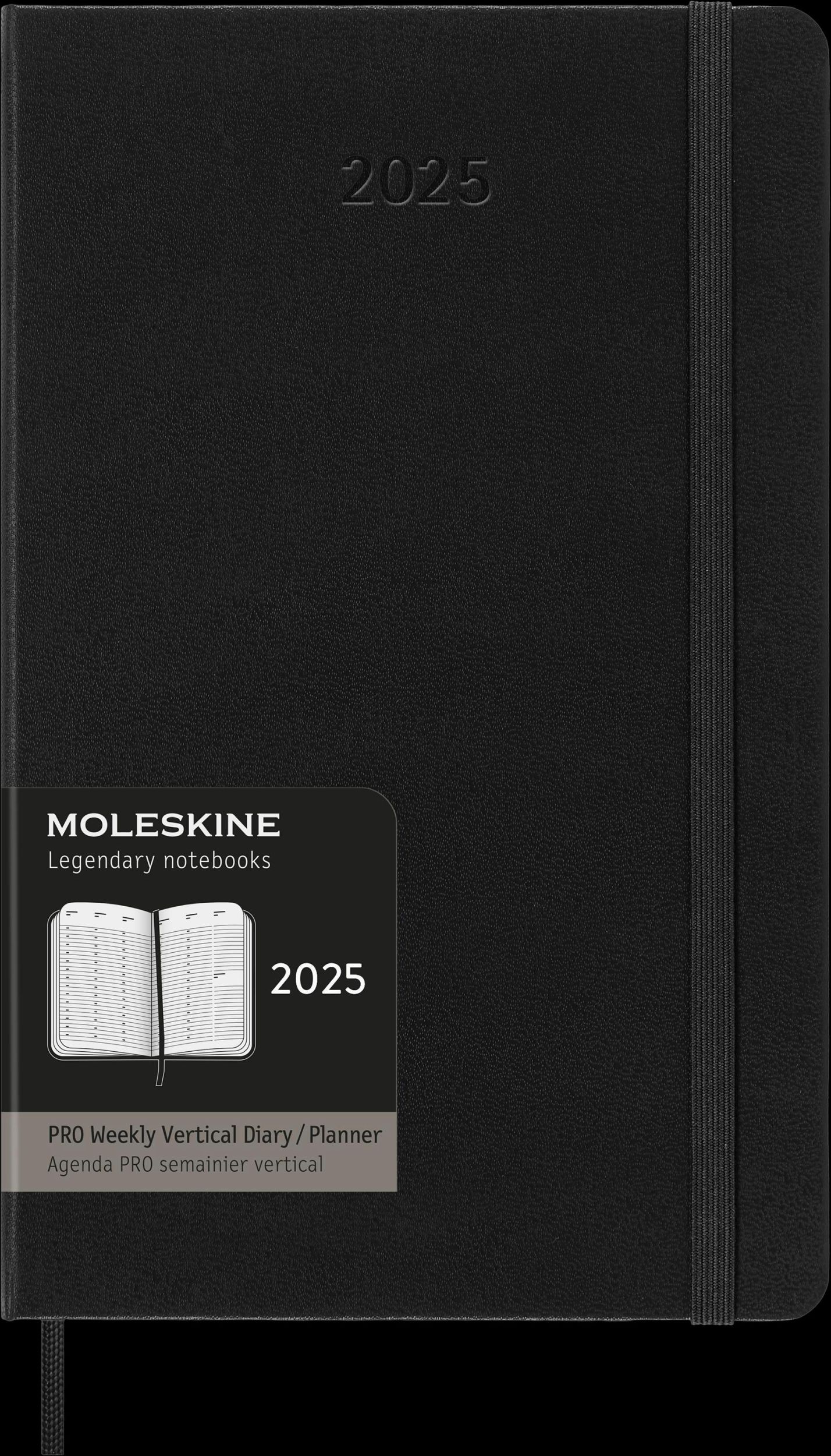 Bild: 8056999270247 | Moleskine PRO 12 Month 2025 Weekly Vertical Planner, Hard Cover,...