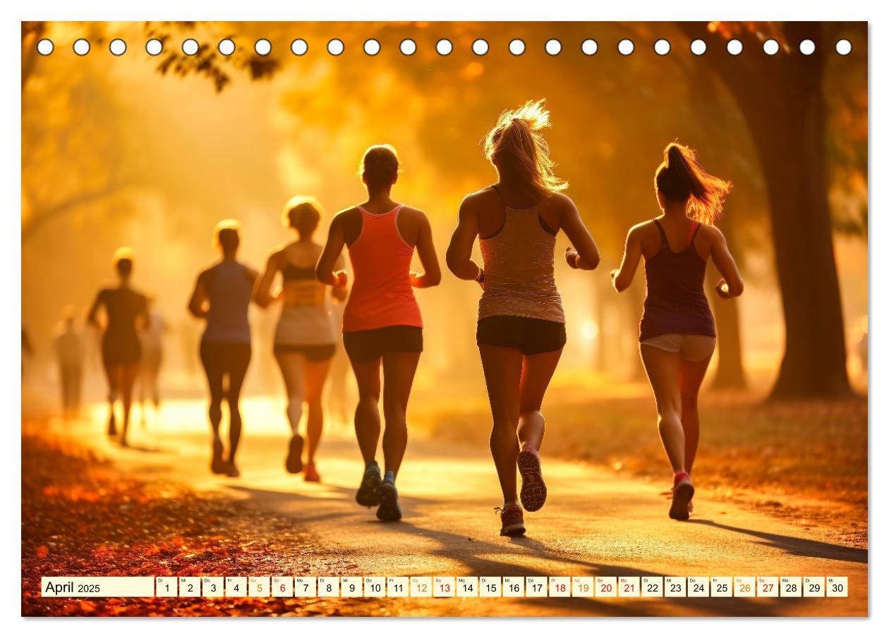 Bild: 9783383858215 | Joggen, gesund laufen (Tischkalender 2025 DIN A5 quer), CALVENDO...