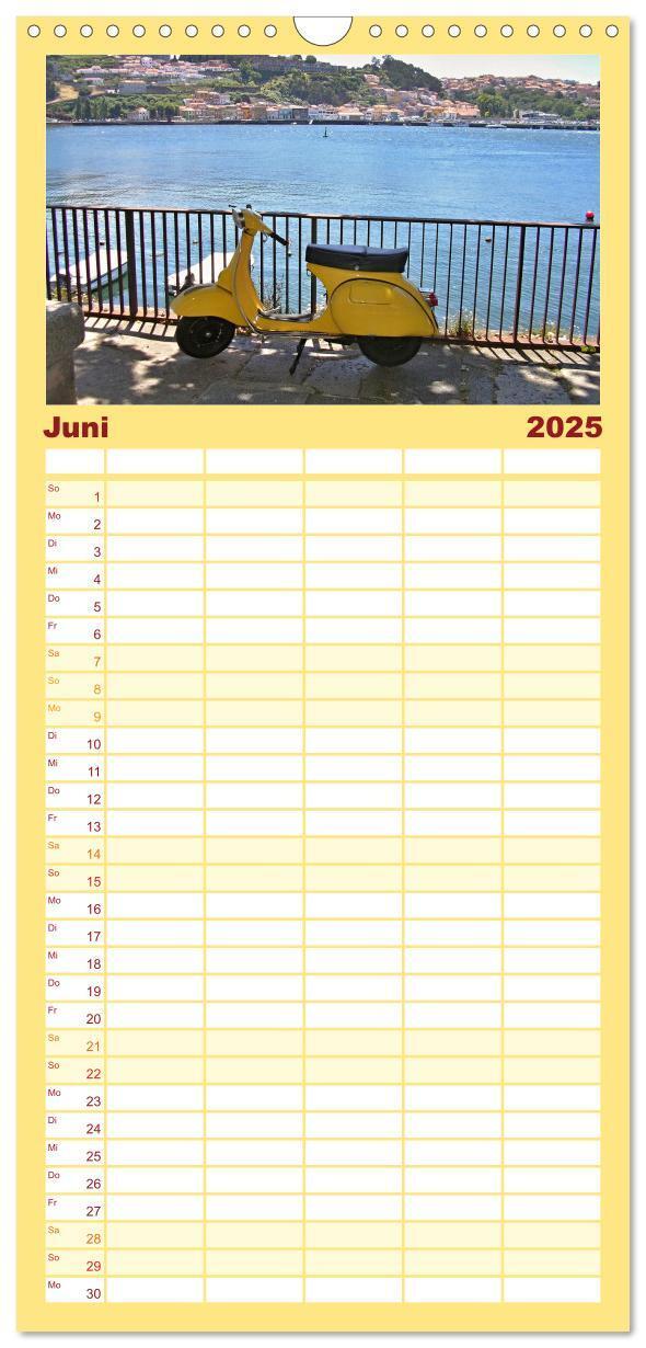 Bild: 9783457099209 | Familienplaner 2025 - Vespa Liebe mit 5 Spalten (Wandkalender, 21 x...