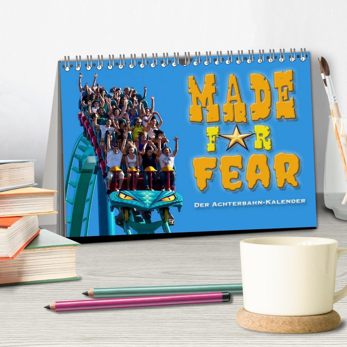 Bild: 9783435602247 | Made for Fear - Der Achterbahnkalender (Tischkalender 2025 DIN A5...