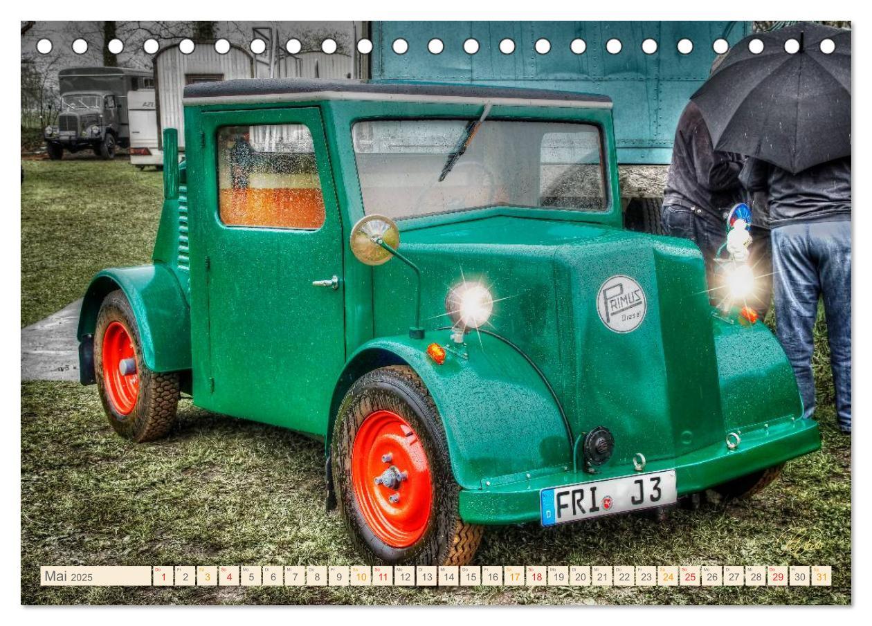 Bild: 9783435608713 | Oldtimer - Traktoren für Liebhaber (Tischkalender 2025 DIN A5...