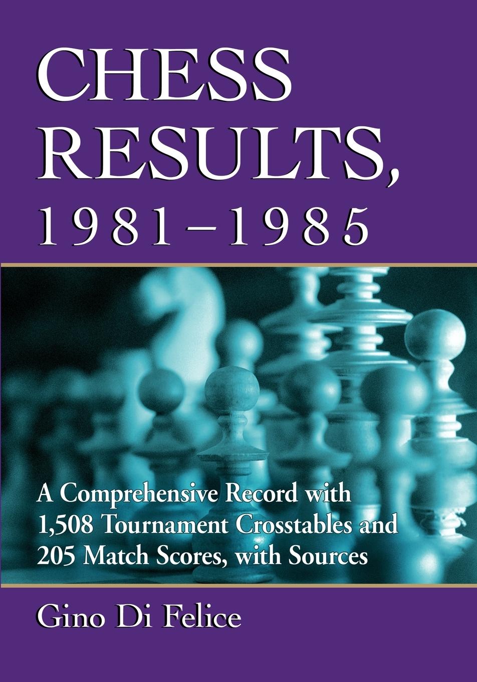 Cover: 9781476684024 | Chess Results, 1981-1985 | Gino Di Felice | Taschenbuch | Englisch