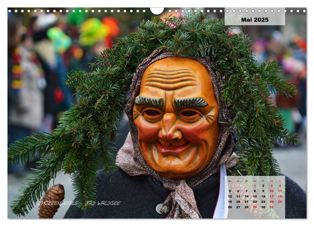 Bild: 9783435569137 | Schwäbisch alemannische Fasnet (Wandkalender 2025 DIN A3 quer),...