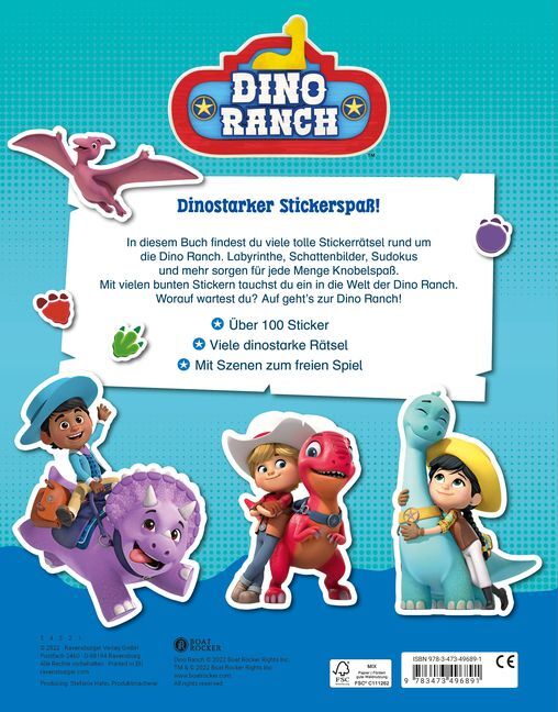 Bild: 9783473496891 | Dino Ranch Stickerspaß | Stefanie Hahn | Taschenbuch | 24 S. | Deutsch