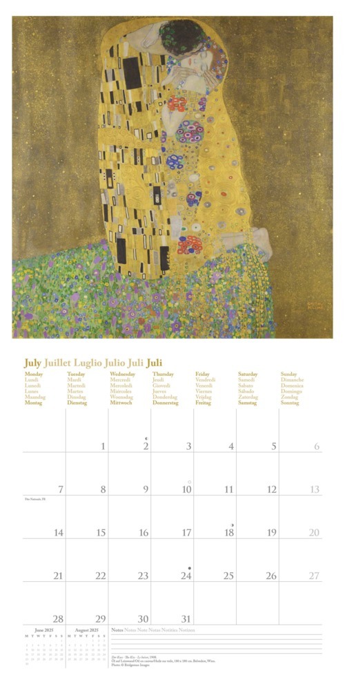 Bild: 4002725994004 | NEUMANN - Gustav Klimt 2025 Broschürenkalender, 30x30cm,...