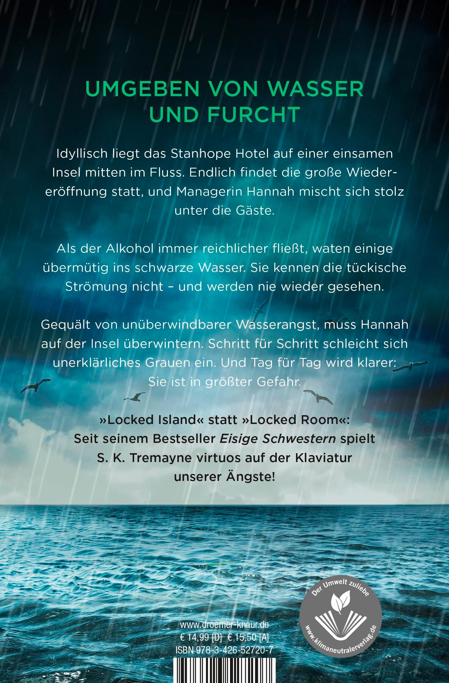 Rückseite: 9783426527207 | Schwarzes Wasser | Psychothriller | S. K. Tremayne | Taschenbuch