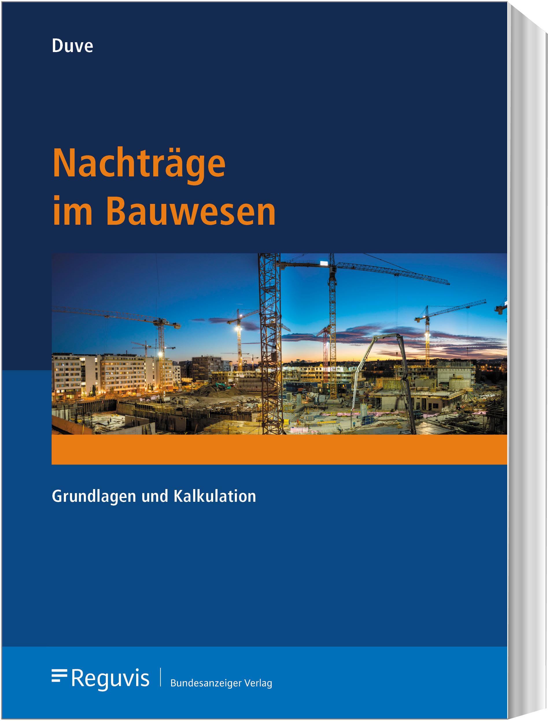 Cover: 9783846211120 | Nachträge im Bauwesen | Grundlagen und Kalkulation | Helmuth Duve | XV