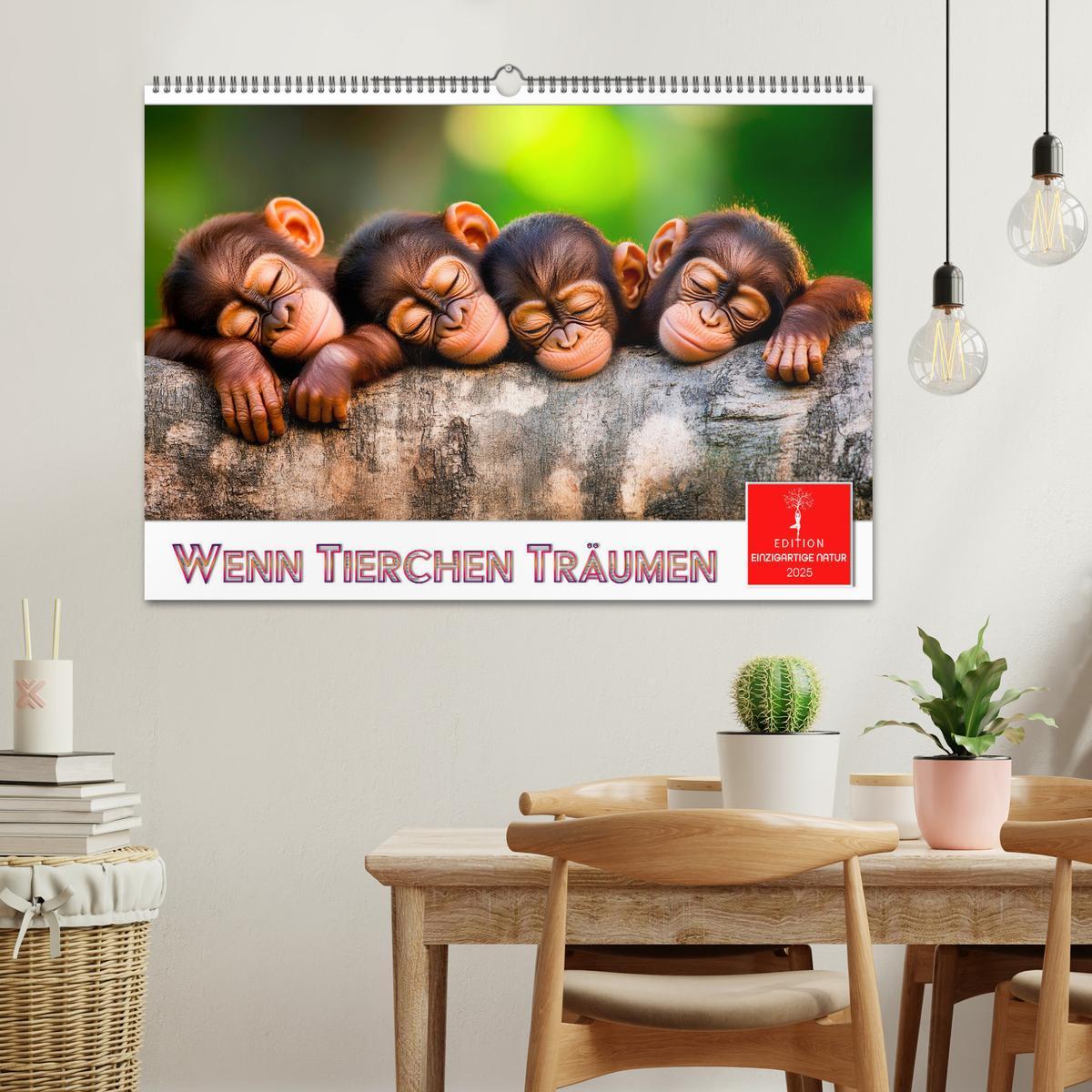 Bild: 9783457233672 | Wenn Tierchen träumen (Wandkalender 2025 DIN A2 quer), CALVENDO...