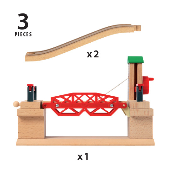 Bild: 7312350337570 | BRIO World 33757 Hebebrücke - Eisenbahnzubehör für die BRIO...