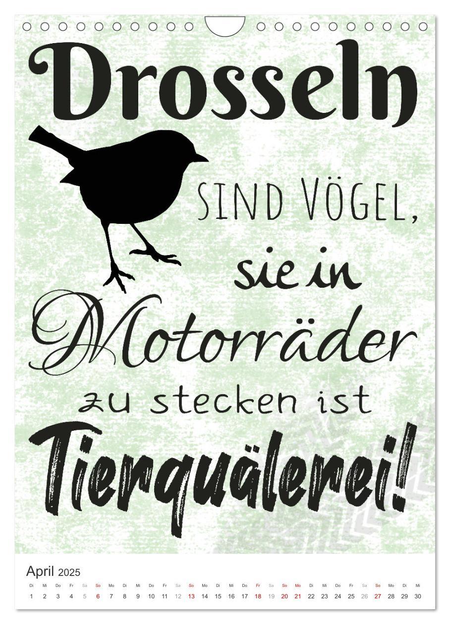 Bild: 9783435923823 | Coole Biker-Sprüche (Wandkalender 2025 DIN A4 hoch), CALVENDO...