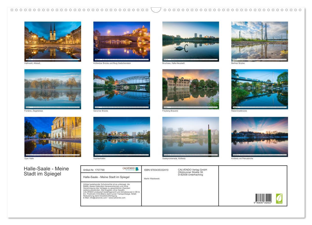 Bild: 9783435332410 | Halle-Saale - Meine Stadt im Spiegel (Wandkalender 2025 DIN A2...