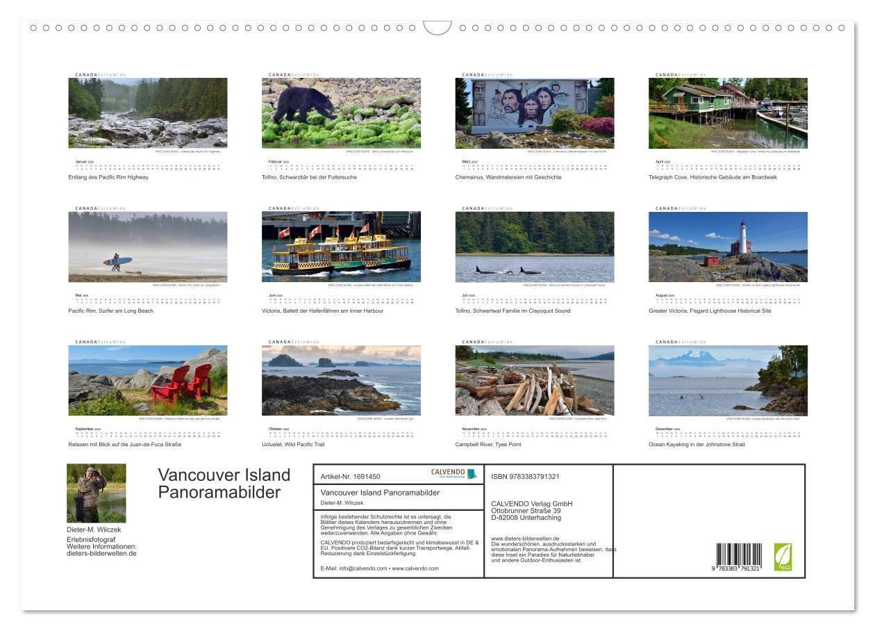 Bild: 9783383791321 | Vancouver Island Panoramabilder (Wandkalender 2025 DIN A2 quer),...