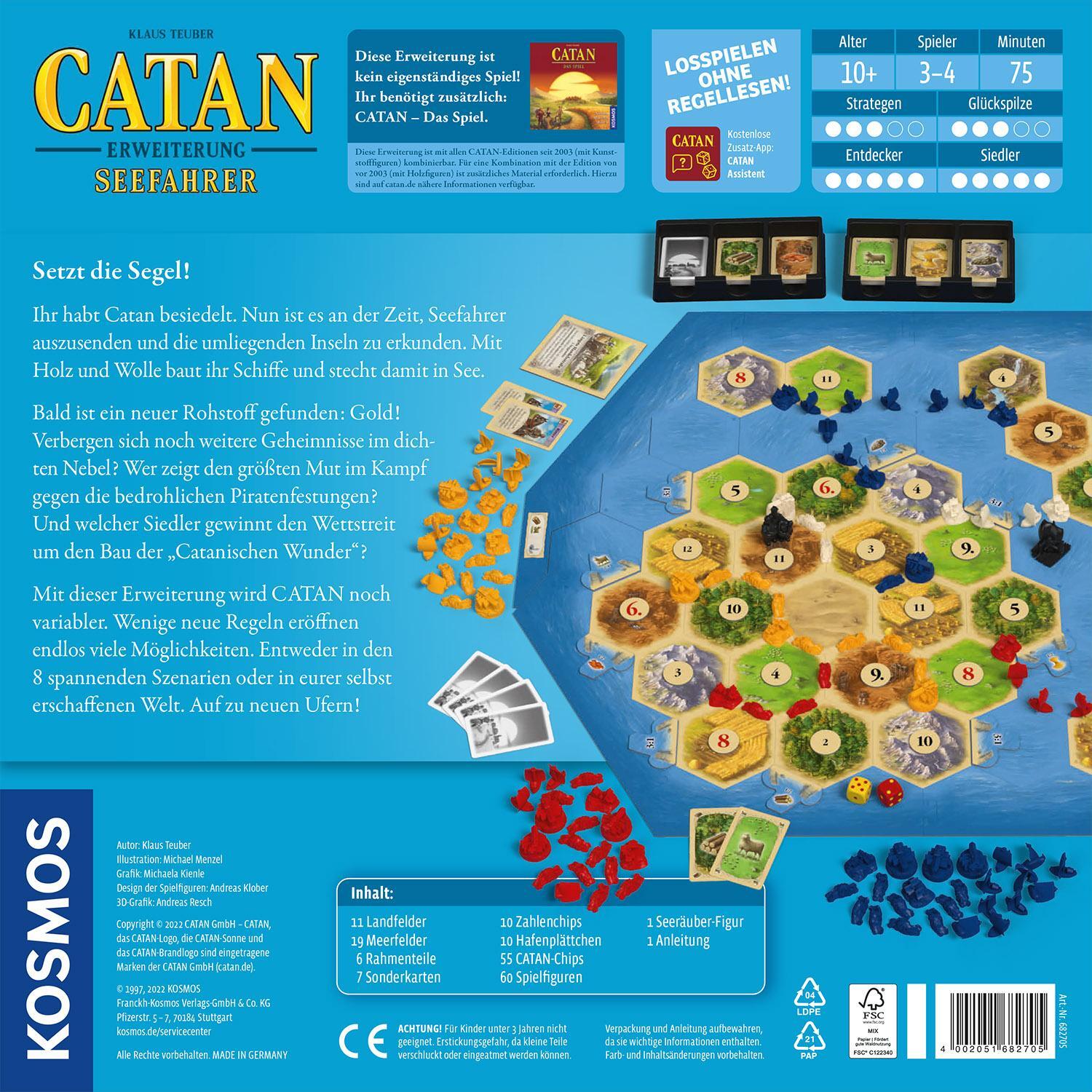 Bild: 4002051682705 | CATAN - Erweiterung - Seefahrer | Klaus Teuber | Spiel | Brettspiel